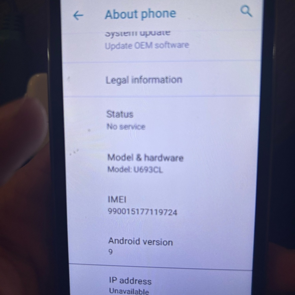 Black UMX Smartphone with Android 9 umx u693cl